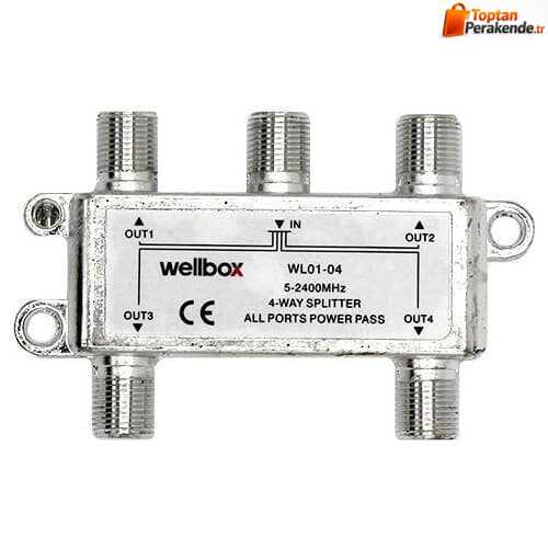 Wellbox 1/4 5-2400 Mhz Splitter